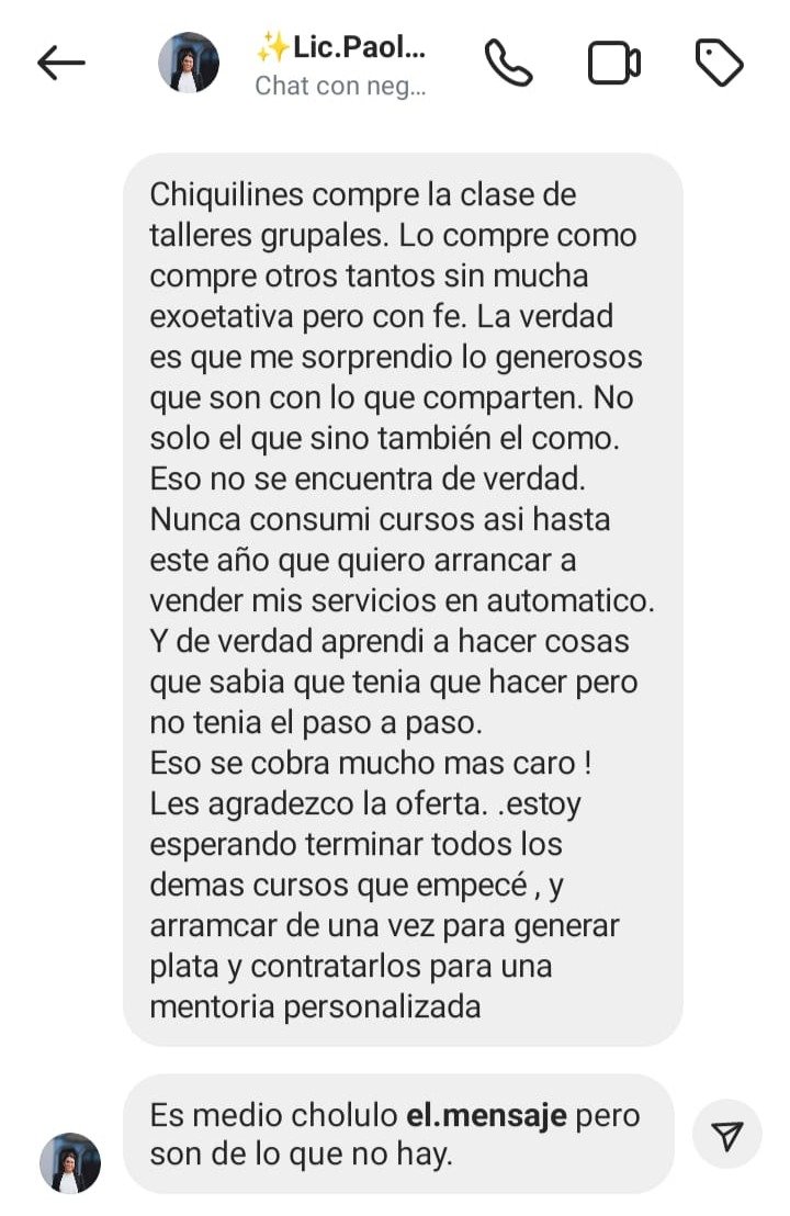 Testimonio alumna TAD