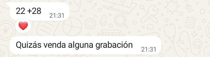 Acabo de vender 3 grabaciones